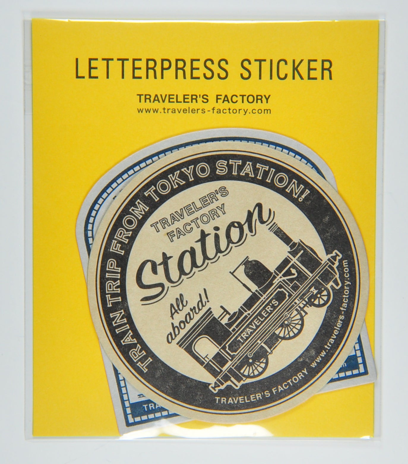 Travelers Factory Letterpress Sticker Tokyo Station Edition