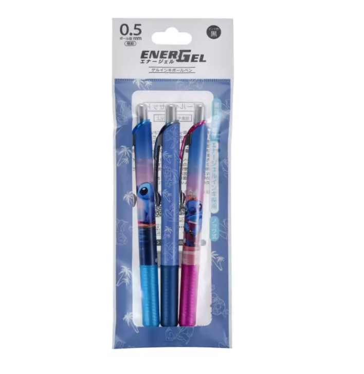 Energel Disney Stitch 0.5mm Gel Ink Ballpoint Pen Set