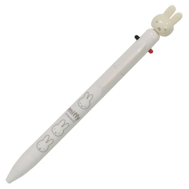 Miffy Ballpoint Pen 3-Color 0.7mm Face Mascot - Ivory