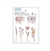 Kyowa Tracing Die Cut Stickers Dried Flowers