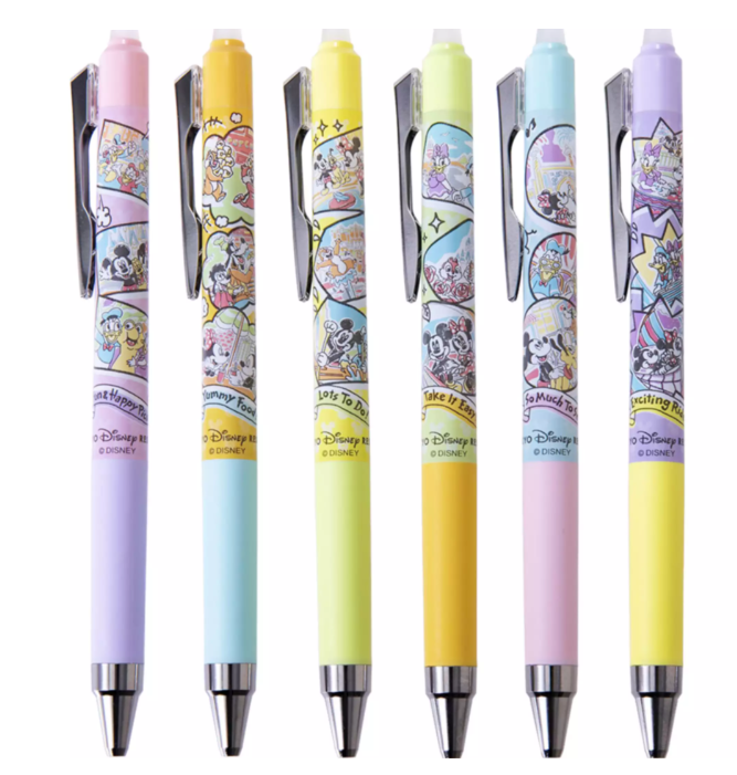 Tokyo Disney Resort Frixion Point Knock 04 Ballpoint Pen - Mickey Mouse and Friends