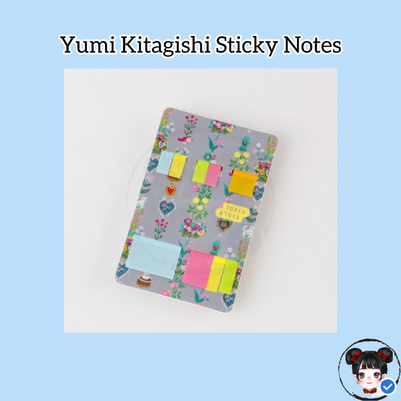 Hobonichi 2025 Yumi Kitagishi Translucent Sticky Notes - Beautiful Wallpaper