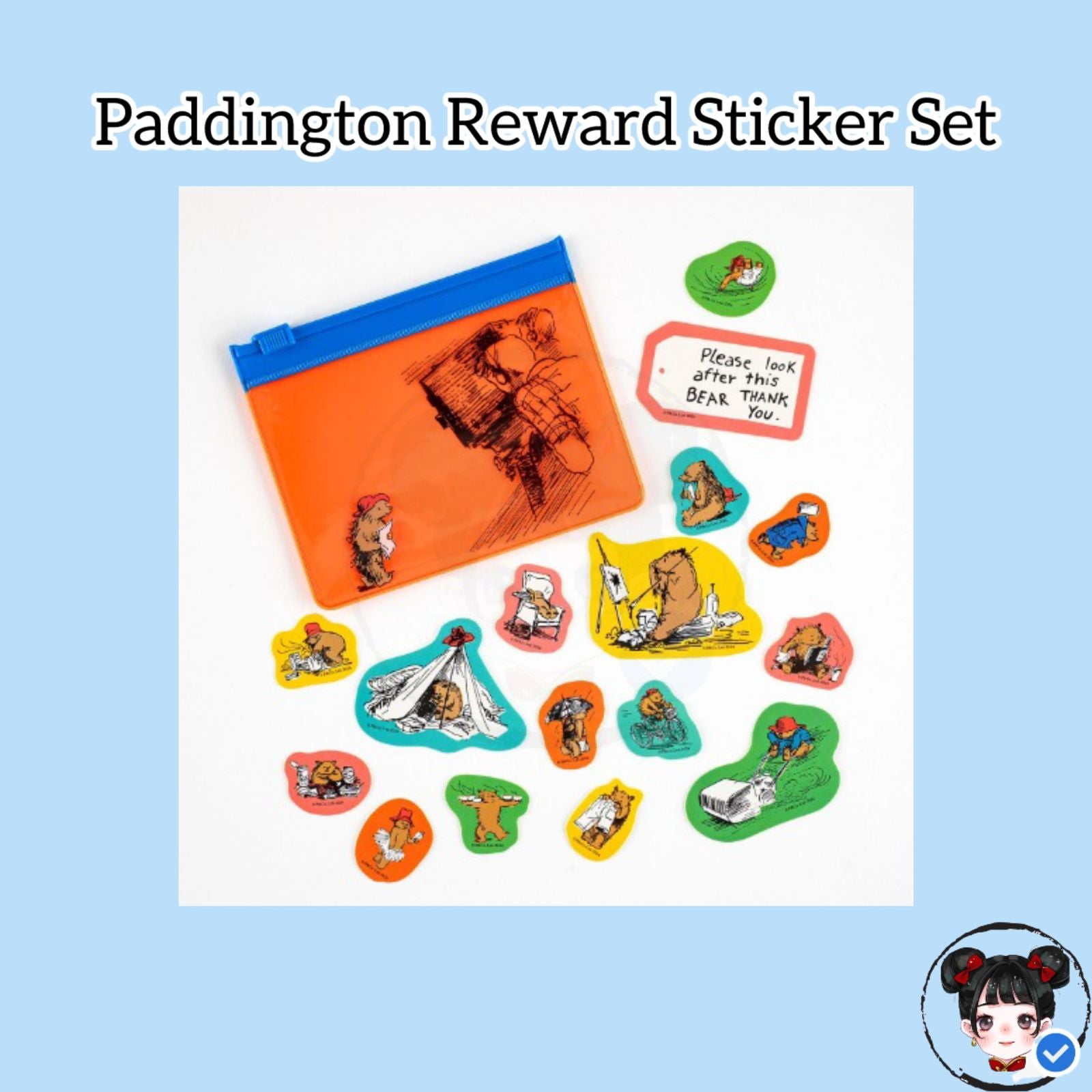 Hobonichi 2025 Paddington Reward Sticker Set