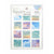 Kyowa Tracing Square Seal Sky Color Sticker
