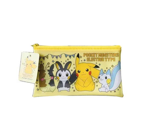 Pokemon Pikachu Pouch Flat Zipper Bag L