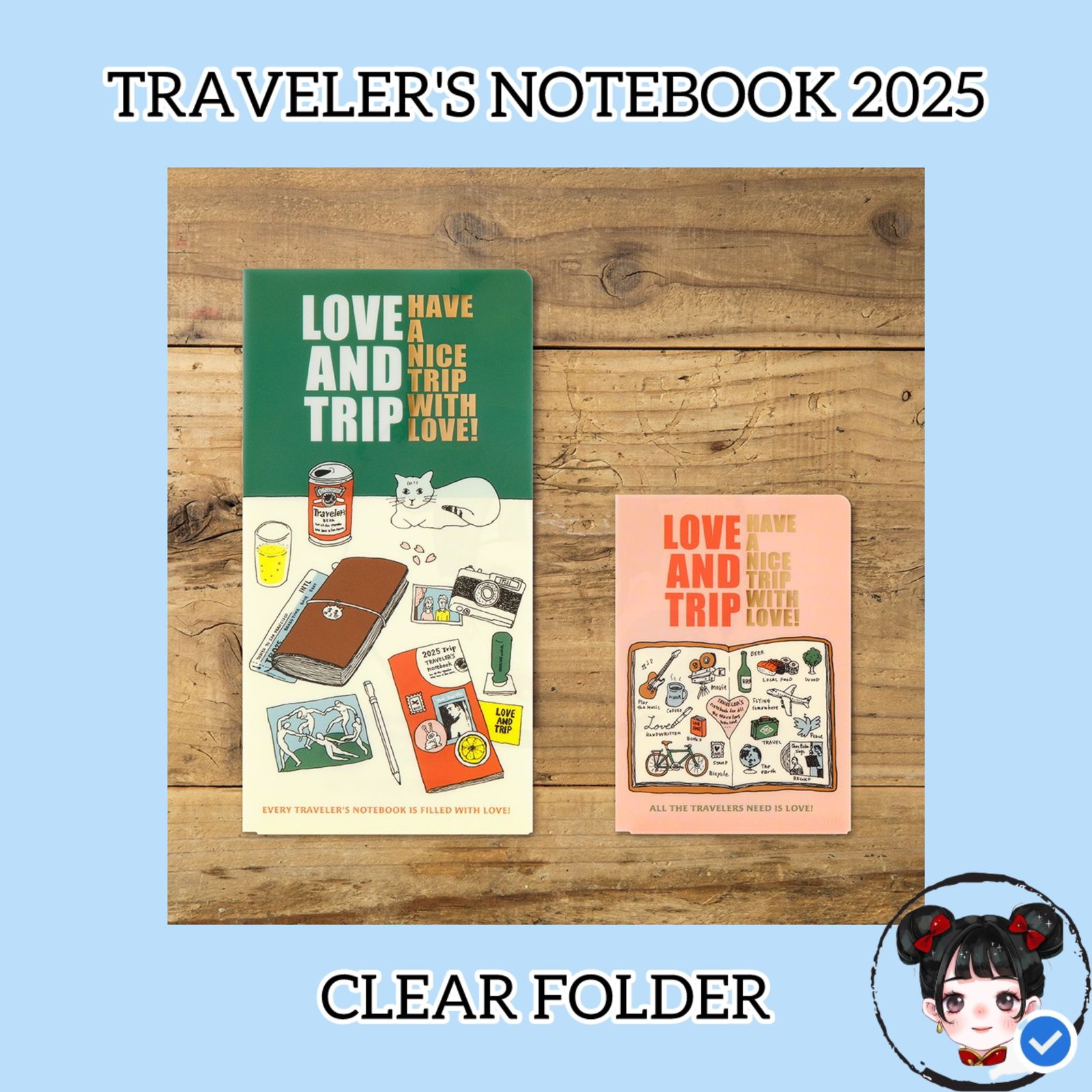 Travelerss Notebook 2025 Clear Folder