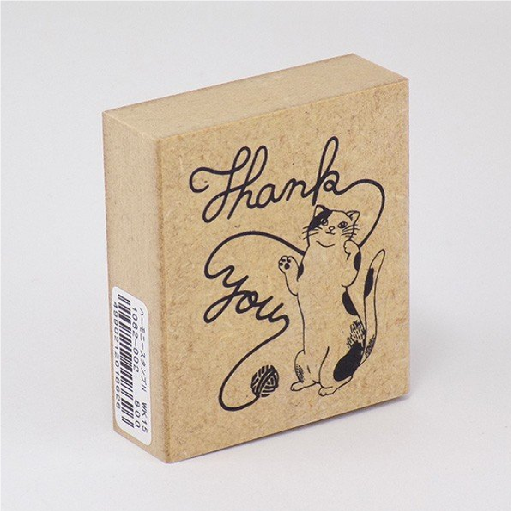 Kodomo No Kao Rubber Stamp - Thank You The Cat