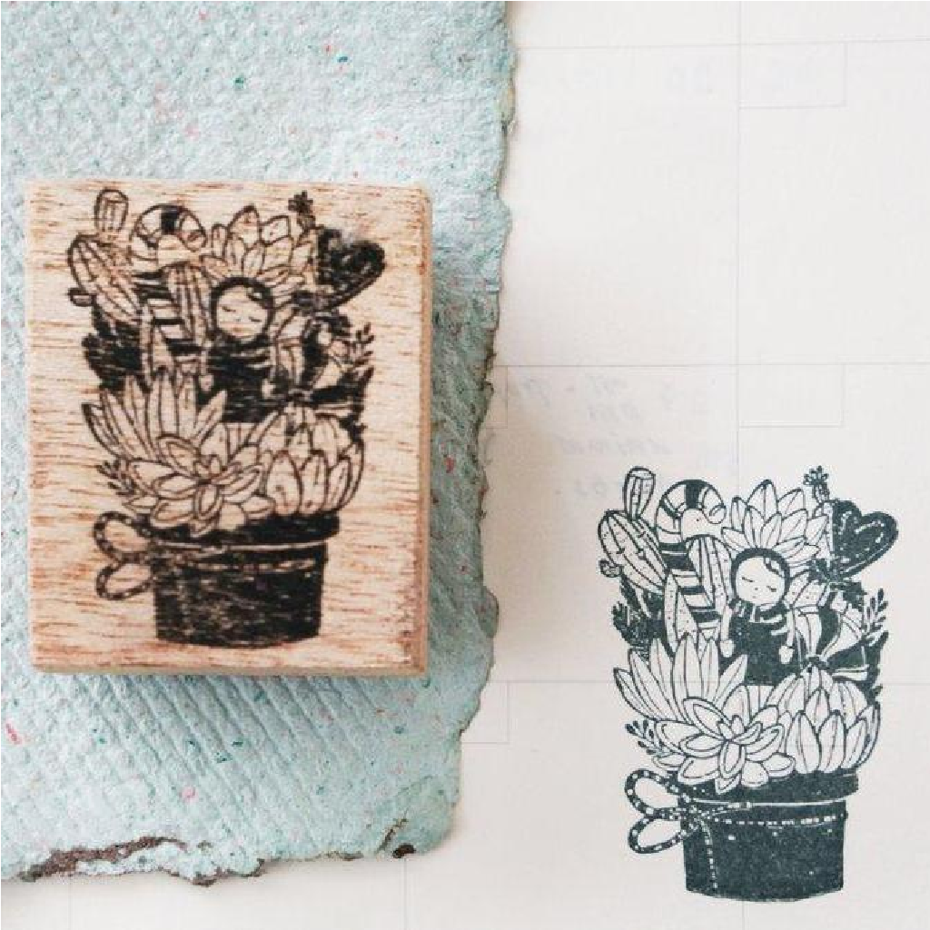 Black Milk Project Rubber Stamps - Xmas Cactus Fairy