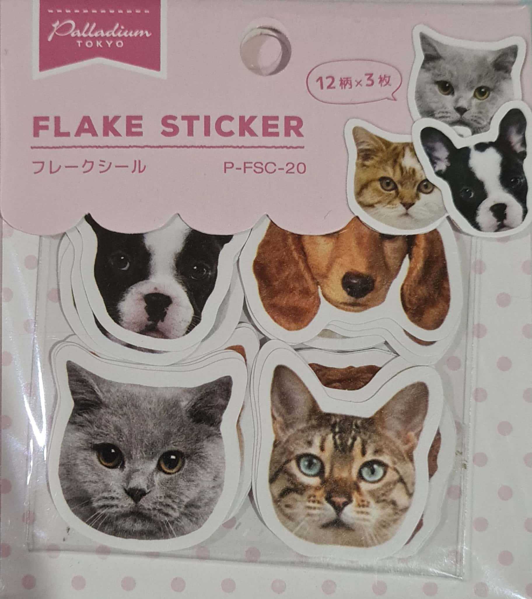 Palladium Tokyo Cat And Dog - Flake Sticker