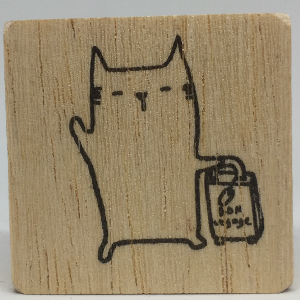 Cat Rubber Stamp