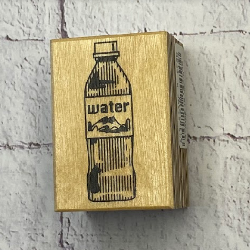 Kodomo No Kao Rubber Stamp - Water Bottle