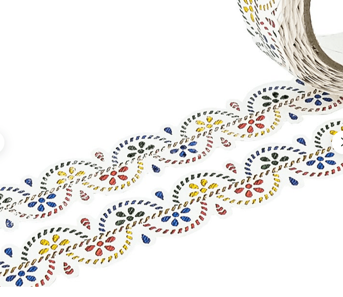 Pavilio Stitch Die Cut Lace Tape Jolly