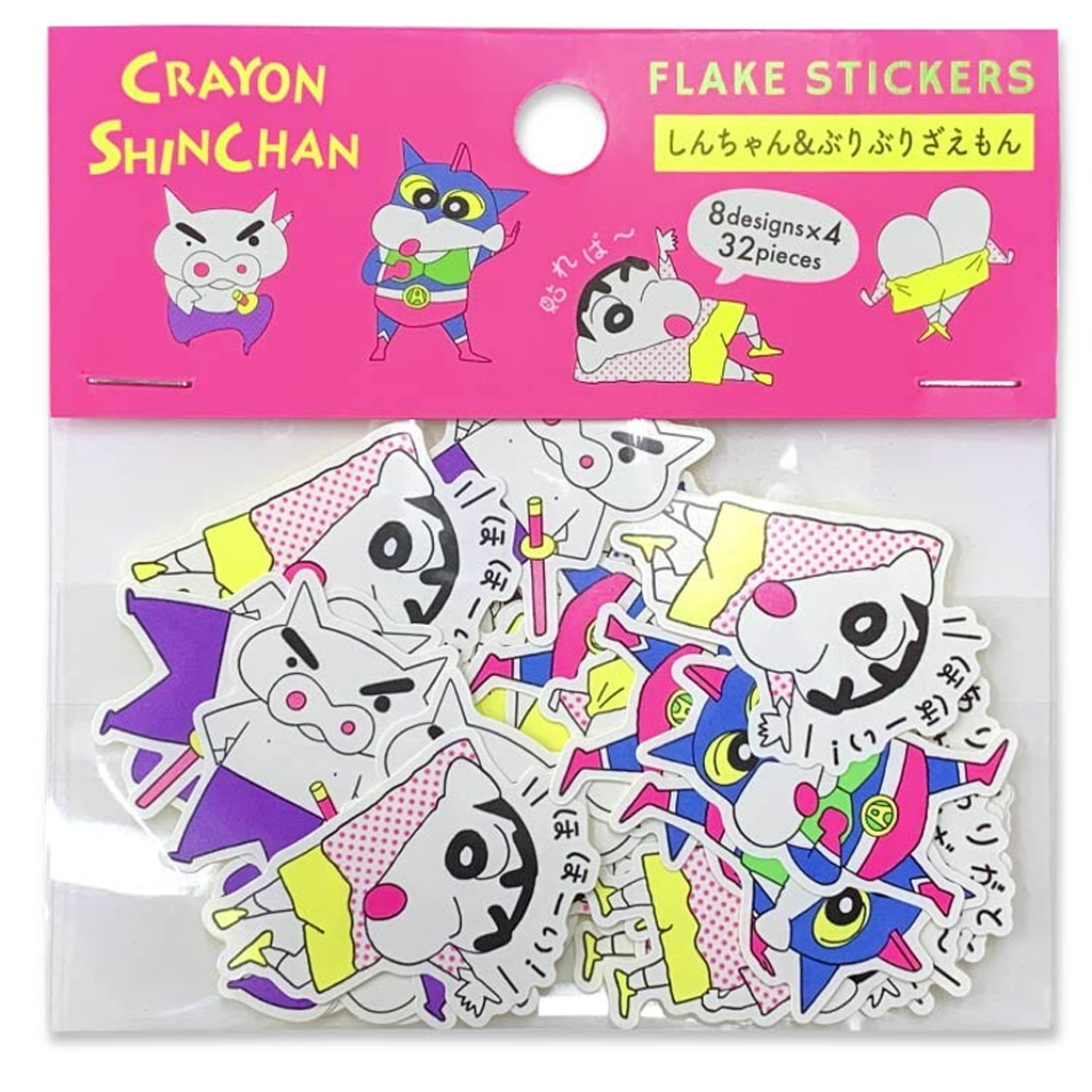 Active Corporation Crayon Shin-Chan Flake Sticker Shin-Chan & Buriburizaemon