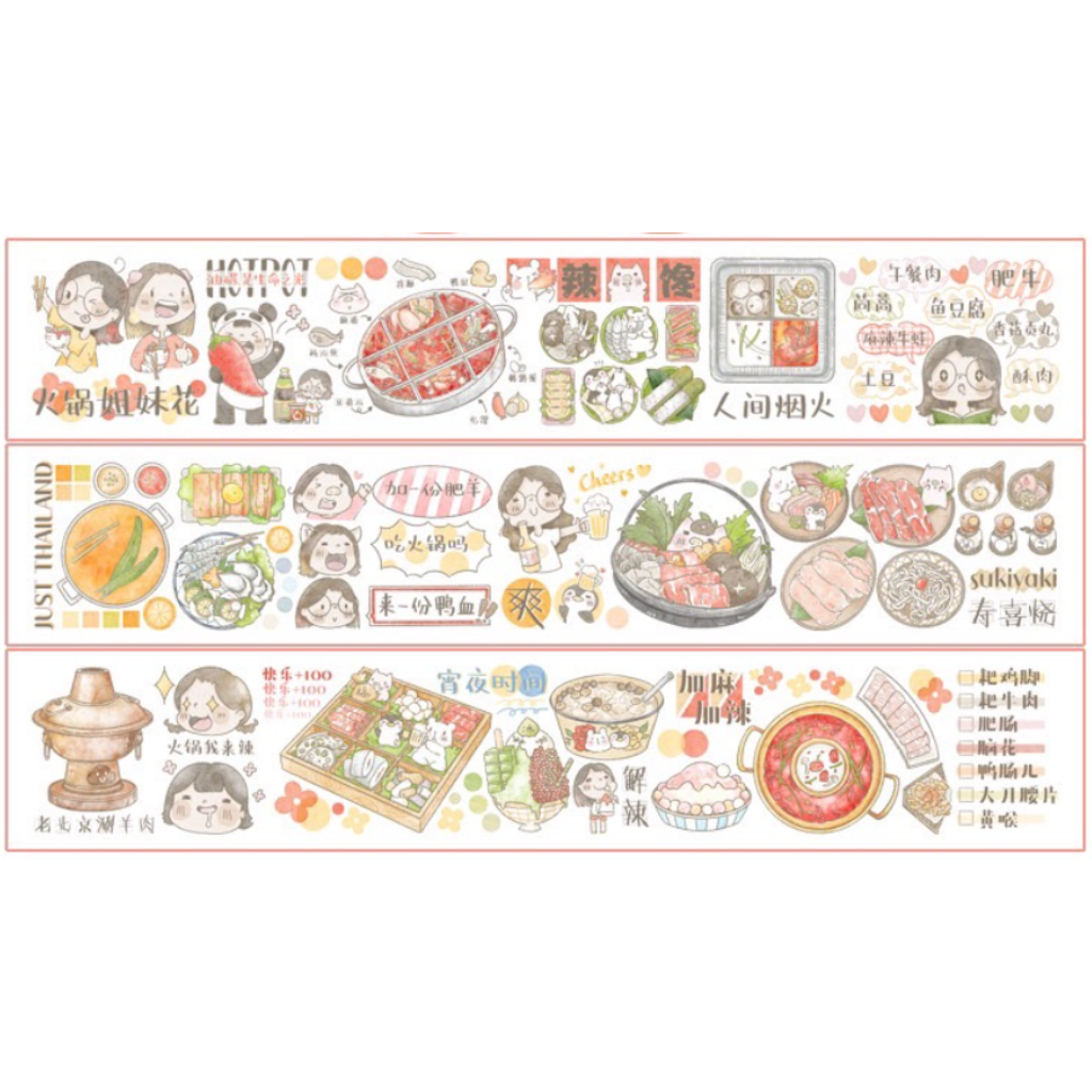 Lulu Penguin 90cm Hot Pot Party Washi Sampler