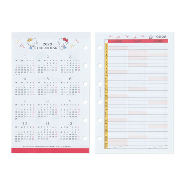 2022 - 2023 Peanuts Snoopy Agenda Refills for FF Pocket Organiser WHITE  Sanrio Japan Planner Setup Inspired by You.