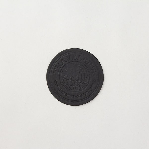 Traveler's Factory Leather Coaster Circle Black