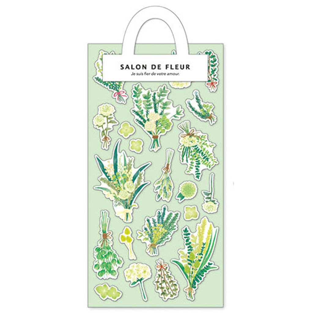 Mind Wave Salon De Fleur Sticker - Green Flower