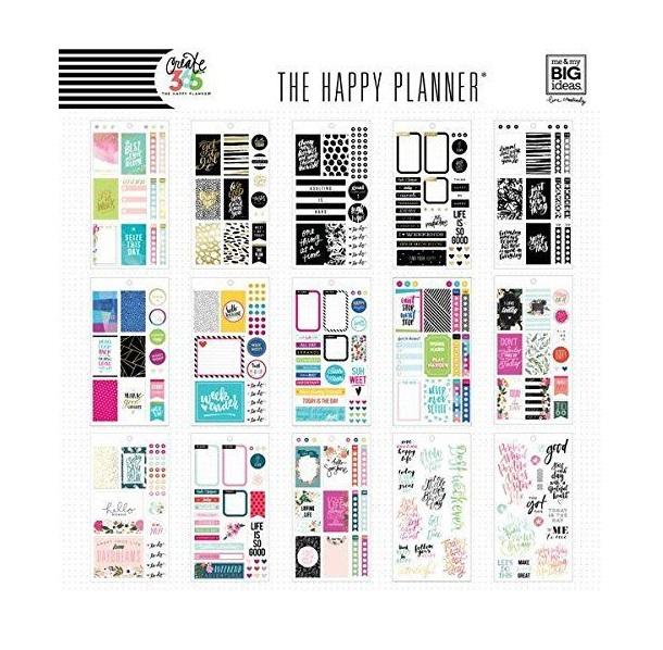 Me & My Big Ideas Create 365 Happy Planner Sticker Value Pack, Basics