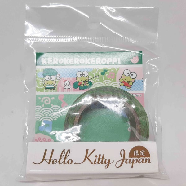 Japan Sanrio Washi Paper Masking Tape - Keroppi / Leaf