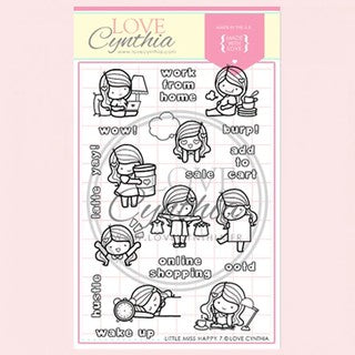 Hampton Art Tracey Hey MONKEY LOVE clear stamp set SC1018 17 pcs