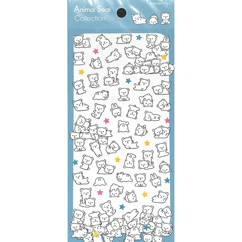 Mind Wave Animal Collection Sticker - Polar Bear