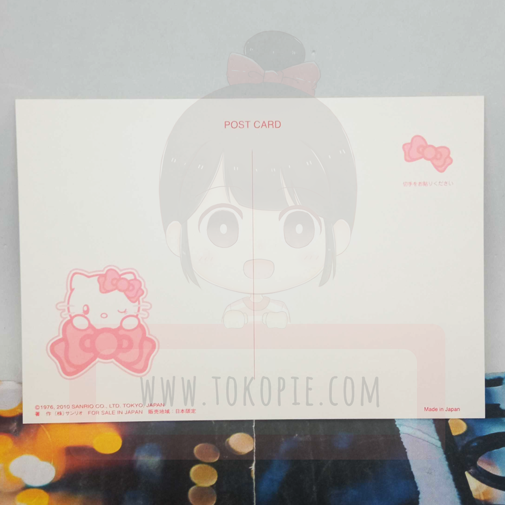Sanrio Hello Kitty Ribbon Princess Postcard - tokopie