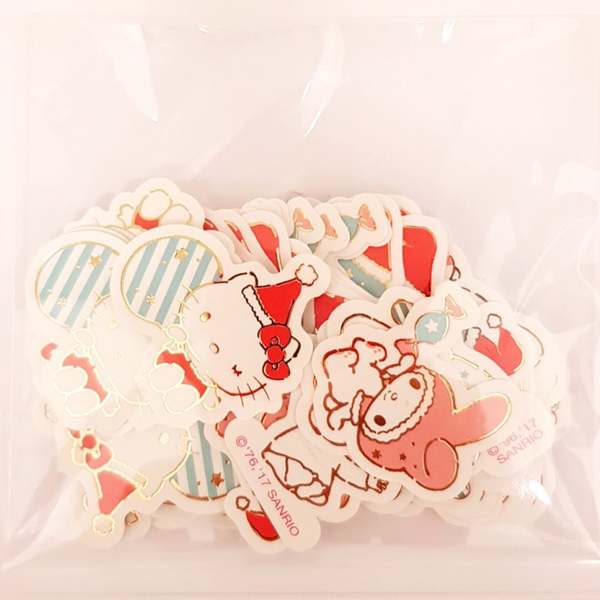 Flake Sticker Seal Pack Sanrio Characters - tokopie
