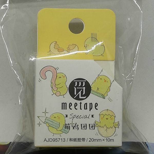 Meetape Masking Tape Yellow Chicken